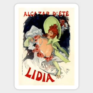 LILY DE LIDIA French Belle Epoque Cabaret Dance Performance Vintage Theatre Sticker